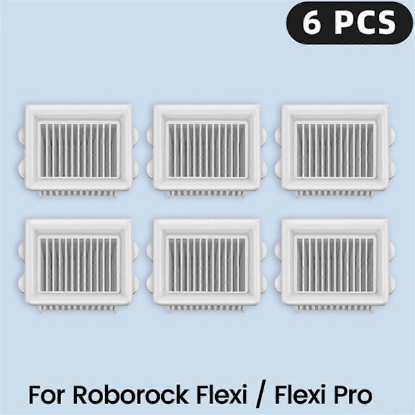 6 st HEPA-filter för Roborock Flexi / Flexi Pro reservdelar (FMY) As Shown