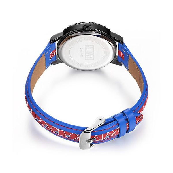 Spiderman Cool Luminous Rannekello Lapsille Vedenkestävä Analogiset Kellot Pojat Tytöt Unisex Lapset Uusivuosilahja (FMY) Blue Red