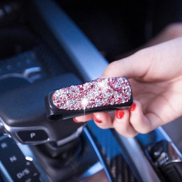 Blingbling Kvinder Rhinestone Solskærm Briller Fastener Clip Solbriller Brilleholder Bærbar Clip Auto Car Ornament (FMY)