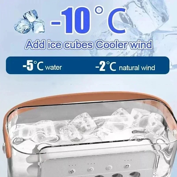3-i-1 Portabel Luftfuktare Fläkt Mini Luftkonditionering USB Mini fläkt LED Nattlampa Vattenmist Rolig Luftkylare Luftfuktare För Hemmet (FMY) WHITE