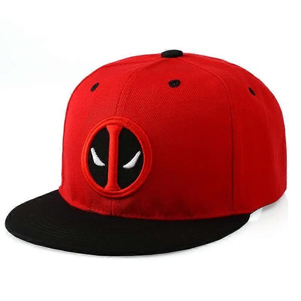 Deadpool Deadpool Deadpool Hip Hop Hatt med Flat Kant Super Baseballhatt (FMY) 2PC