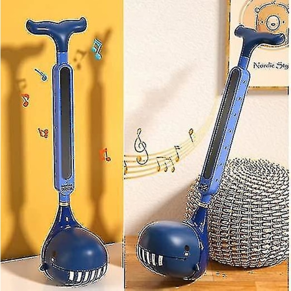 Wudaizhi Otamatone Japansk elektronisk musikinstrument bærbar synthesizer Sjove magiske lyde Legetøj Gave til børn Voksne (FMY) blue