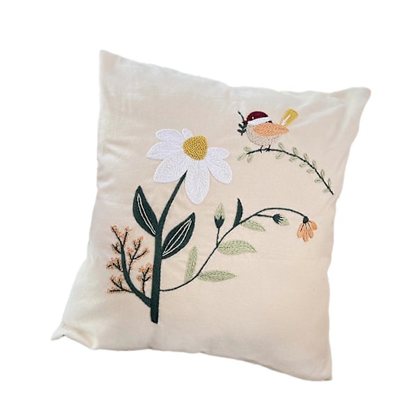 Kirjonta Tyynypakkaukset Syntymäpäivälahja DIY Käsintehty Neulonta Kuviolla Koti Sisustus Tyynynpäällinen Keskeneräinen Aikuisten (FMY) C 44cm x 44cm