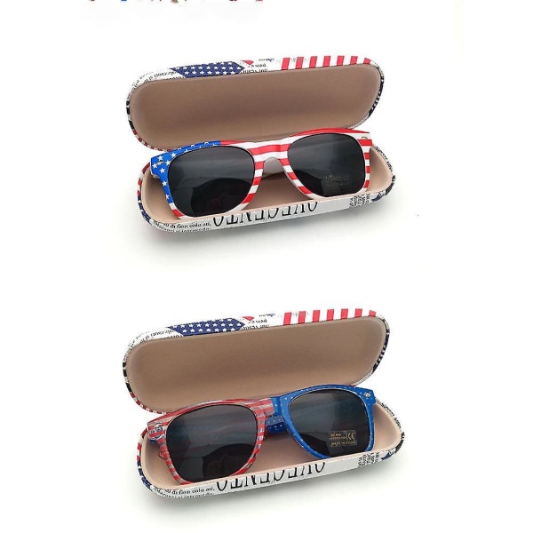 Usa Flag Solbriller Klassisk Stil Retro Solbriller Øjne Briller Uv400 Beskyttelse Unisex Til Mænd Kvinder Golf Cykling Sportsfiskeri Rejseb (FMY)