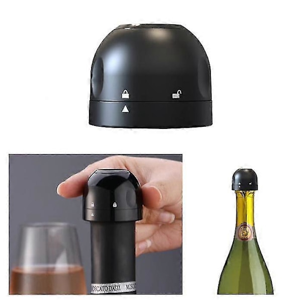 ZK-1 Champagnekork - Vakuumförseglad - Svart Stopp (FMY)