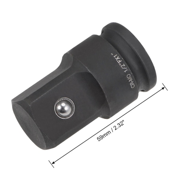 1/2 Tommes Driv X 1 Tommes Slagkontakt Adapter Hunn Til Hane Cr-mo Otn