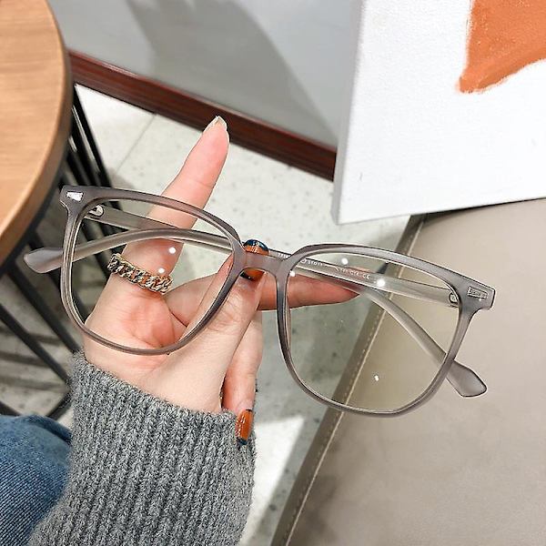 Läsglasögon Unisex Kvinnor Färdiga Myopiglasögon Närsynta Glasögon  (FMY) Matte Grey -2.0