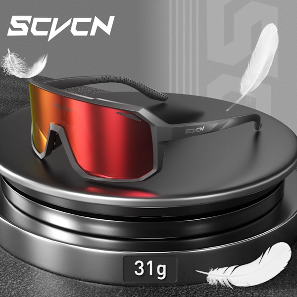 Sykkelbriller for menn og kvinner, MTB landeveissykkel, kjørebriller, utendørs sport løpebriller UV400 fottur briller (FMY) black 1lens-no box