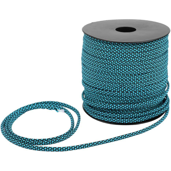 4 mm, 50 m 4 mm tykk 7-kjerner Paracord Rescue-knytingtelt Nøkkelbånd Campingtau for utendørs armbåndsveving (bule)