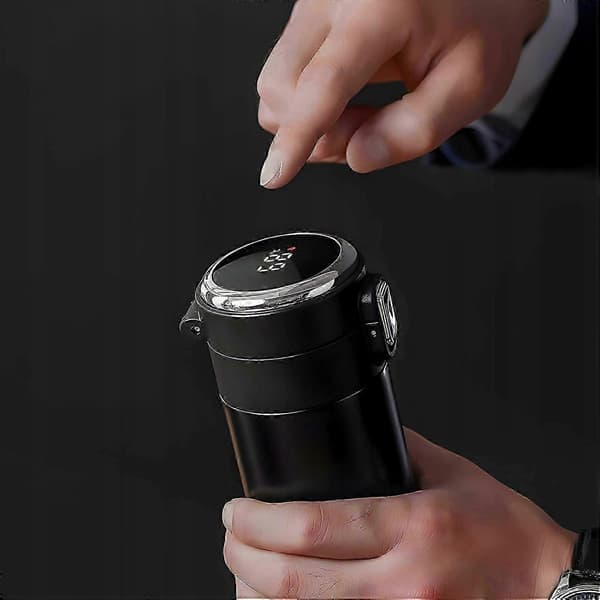 Termokrus, Termokande, LCD-display til kaffe, te, 420 ml (FMY)