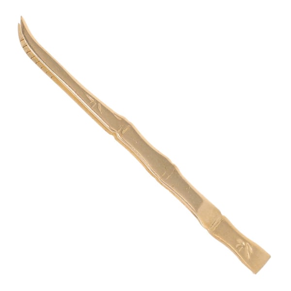 Røgelse Tang Bambus Designet Kul Tænger Messing Røgelsebrænder Tang Multi-funktionelle Tænger (FMY) Golden 13.00X2.00X1.00CM