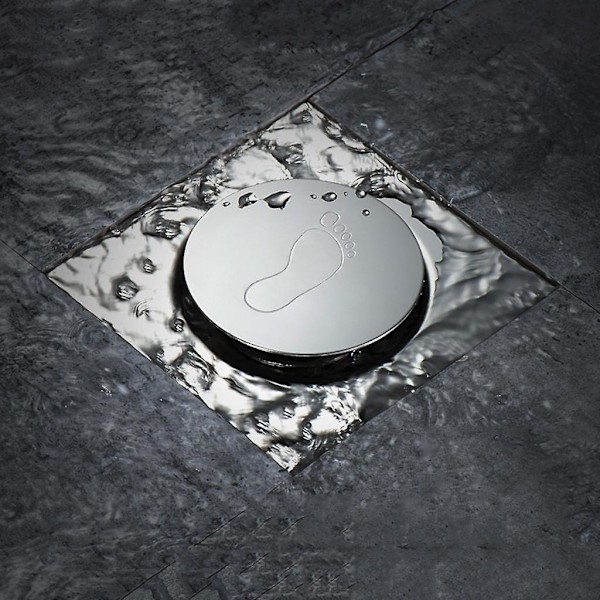 Gulvrist Bounce Baderom Dusj Firkantavløp Toalett Vaskerom 12x12cm (FMY)