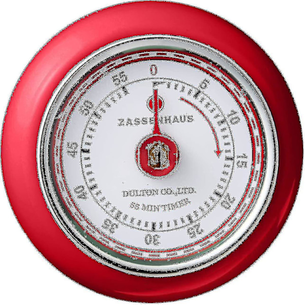 Magnetisk Retro Kjøkken Timer, Klassisk Mekanisk Matlagingstimer (rød) -gt  (FMY) Red