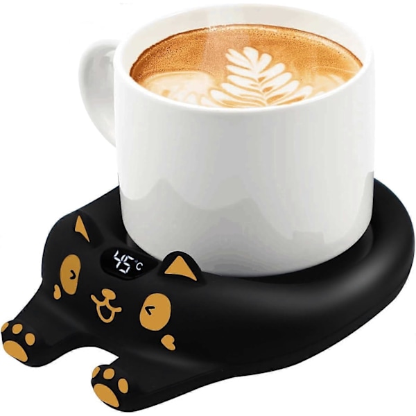 Kaffekoppvärmare för skrivbord, Smart dryckeskoppvärmare med 3 temperaturinställningar, Kaffevärmare för kaffeälskare, Perfekt (FMY) pink