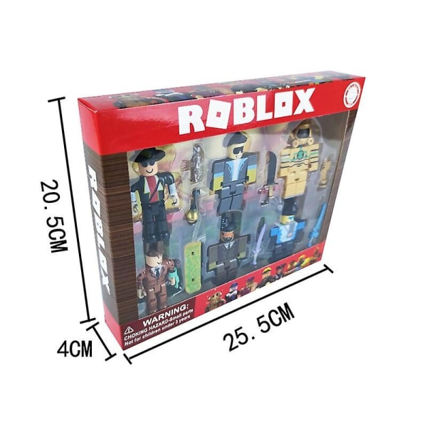 Roblox Byggklossar Dockor Set Montera Actionfigurer Leksaker Söta Spel Pedagogisk Leksak För Barns Födelsedagspresenter  (FMY) A with box