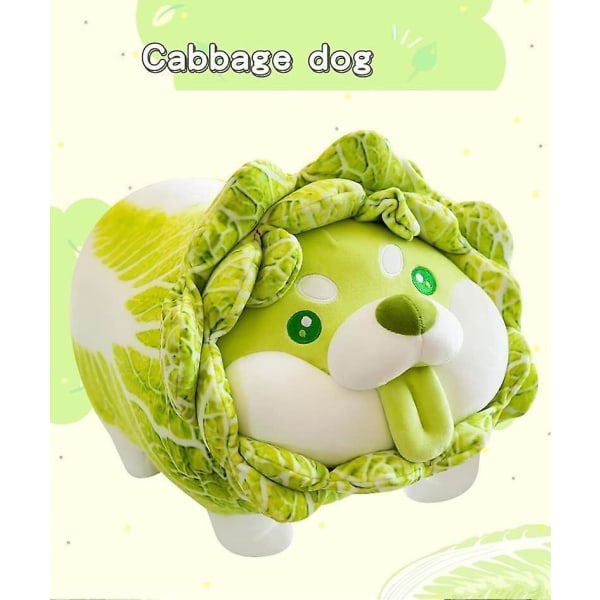 Veggie Dog Plyslegetøj, 16\" Fyldt Shiba Inu Plushie Dukke, Blød Fluffy Ven Klemmekudde - Gave Til Enhver Alder & Lejlighed (FMY)