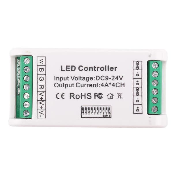 Mini 4 Kanal DMX RGBW Dekoder 16A RGB RGBW Strip Controller (FMY) 21 plastic