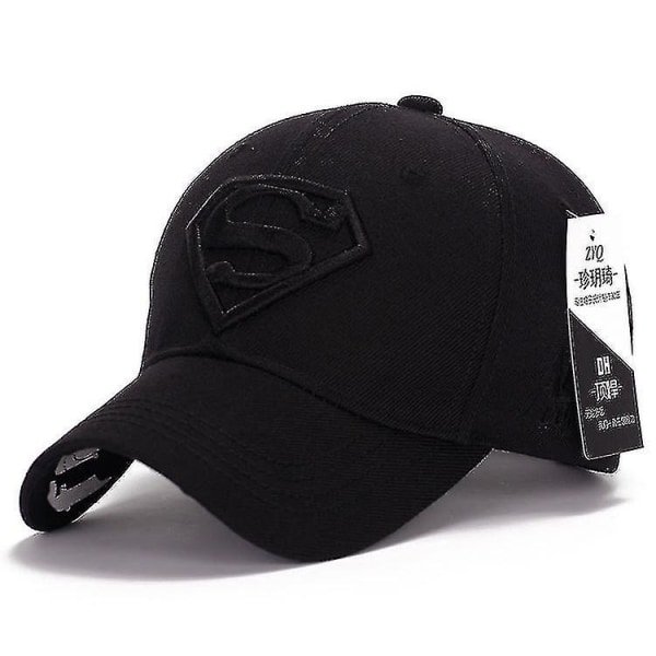 Vinter Superman Herre Baseball Cap Snapback Sports Trucker Justerbar Hat  (FMY) Black And Black