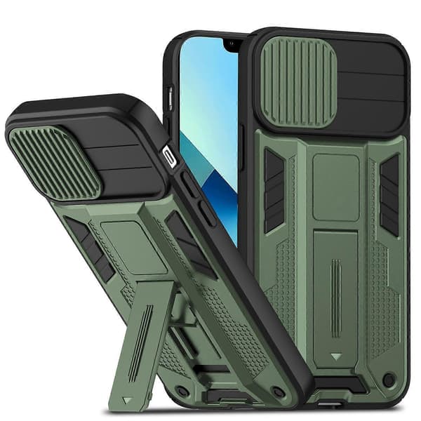 Magnetisk Sliding CamShield-telefoncover til iPhone 14 (FMY) Red