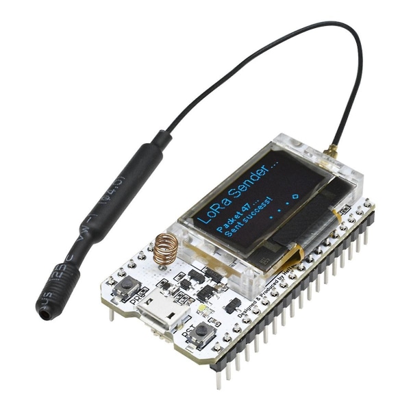 Sx1276 0.96 Oled Esp32 Wifi Bluetooth Kehityskortti Lora Solmu 868-915mhz Monitoiminen Kannettava Apuohjelmamoduuli  (FMY)