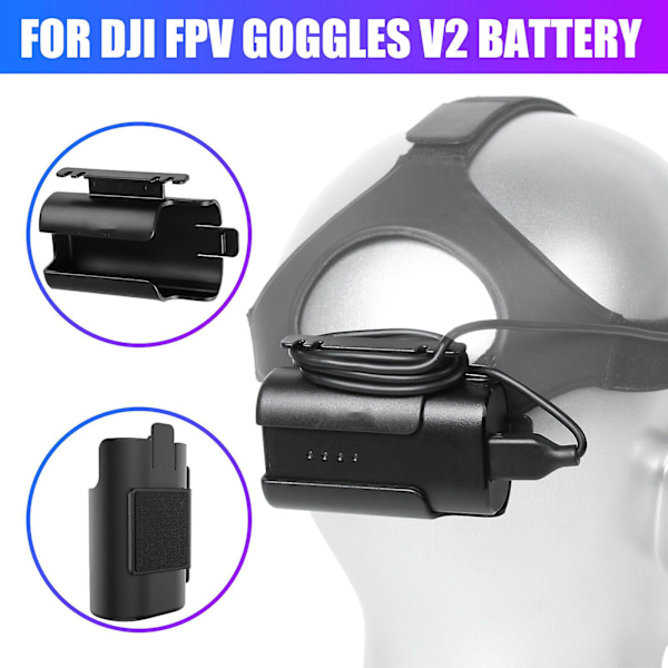 Battery Bracket Charging Case Back Belt Clip Holder for DJI FPV Drone Goggles V2  (FMY)