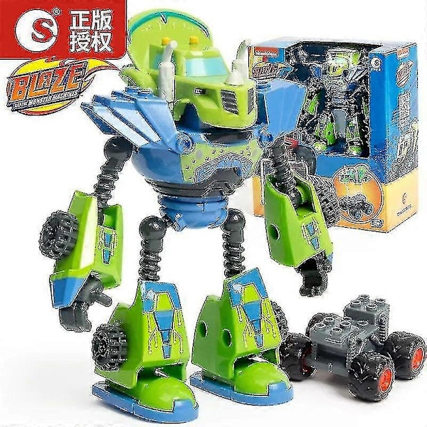 Deformert Robotbil Leke Actionfigur Modell Barn Leke Julergaver - Blaze Monster Machines Anime  (FMY) 3