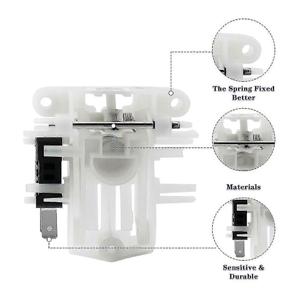 DW80F600UTS DW80J3020US Dørlås, DD81-02132A DD81-01629A Opvaskemaskine Dørlås til Opvaskemaskine Dør (FMY) White