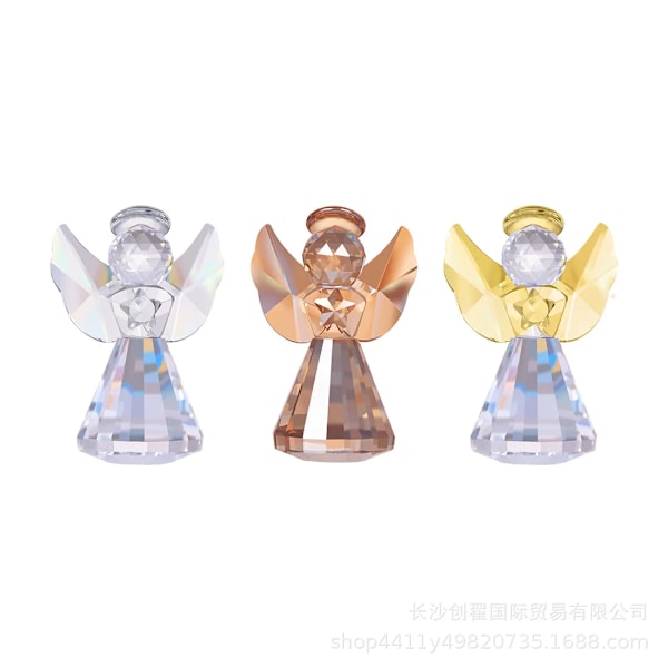 Kreative Englekrystal Håndværk Figurer Baby Fødselsdagsfest Favør Bryllup Promotion Gave (FMY) Angel-transparent Crystal Angel