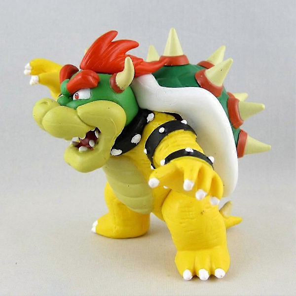 Super Mario Bros Bowser Actionfigur Modell Skrivbordsdekor Leksak Samlarobjekt (FMY)