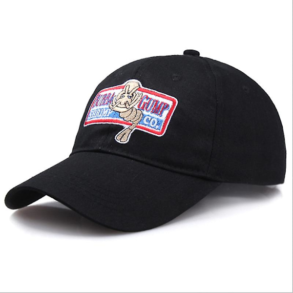 1994 Bubba Gump Shrimp Co. Forrest Baseballcaps Snapback Caps Cosplay Menn Kvinner (FMY) Black 1 Pcs