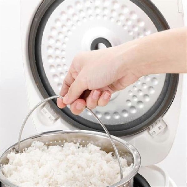 Rustfrit Stål Dampkurv Riskogegryde Dampkurv Til Instant Cooker Med Håndtag Trykkoger R  (FMY)