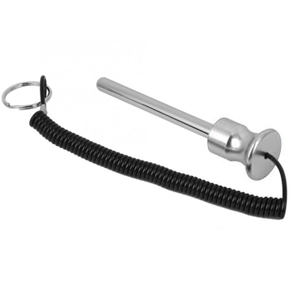 Fitness Gym Magnetic Universal Weight Stack Pin With Lanyard Aluminium Styrketræning Gym Equipme (FMY) silver