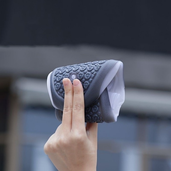 Vattentäta Tvåfärgade Gummistövlar - Hållbara, Tvättsbara, Halksäkra, Säker Knappstängning, Perfekt för Stövlar & Tillbehör, Ideal för Regn (FMY) White For Shoes 36-37