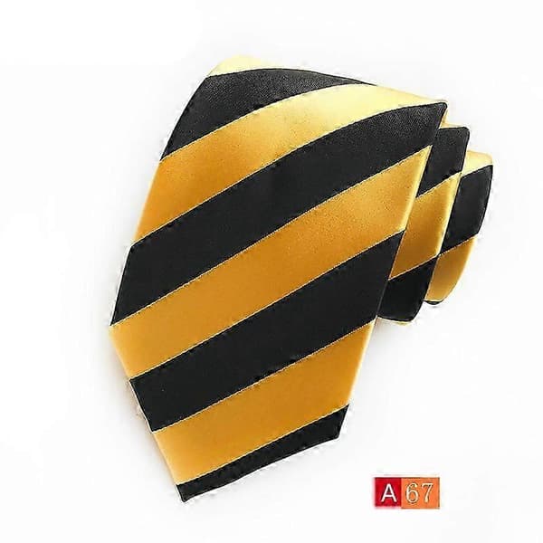Herre Slips Business Executive Slips Polyester Silke Jacquard Store Stribede Slips Til Mænd (FMY)