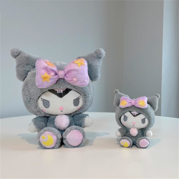 Rion Sanrio Cartoon Kawaii Kuromi My Melody Cinnamoroll Plysj Leke Tøy Myke Fylte Dyr Til Barn (FMY) Kulomi Pendant