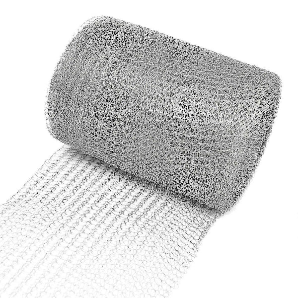 Metalliverkko ruostumattomasta teräksestä 12,7 cm x 12 m, hienosilmäinen metalliverkko, tiheä verkko suojaukseen (FMY)