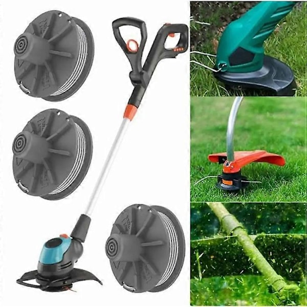 4 st 5307-20 Spolar Kompatibla För GARDENA Gräsklippare Trådrullar Ersättningsdelar (FMY) MultiColor