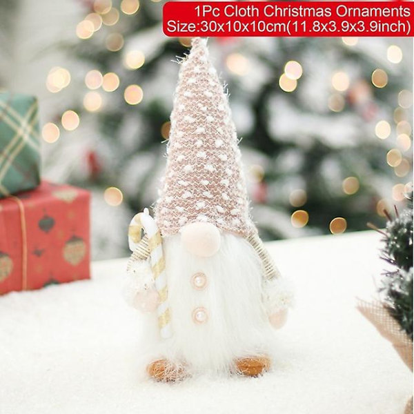 Gnome Christmas Ansigtsløs dukkelys Glædelig julepynt til hjemmet 2023 julepynt jul Navidad Natal gaver nytår (FMY) 1