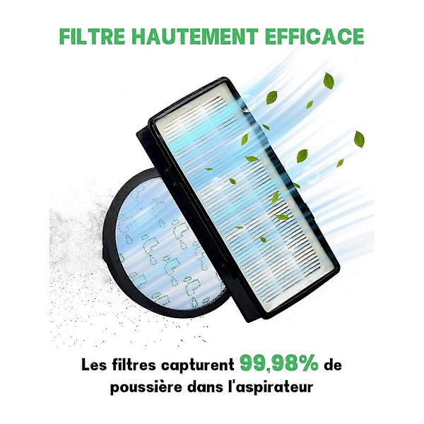 Filtre til Rowenta Silence Force Cyclonic RO76XX HEPA Filter Udskiftning Reservedel Støvsuger (FMY) Black