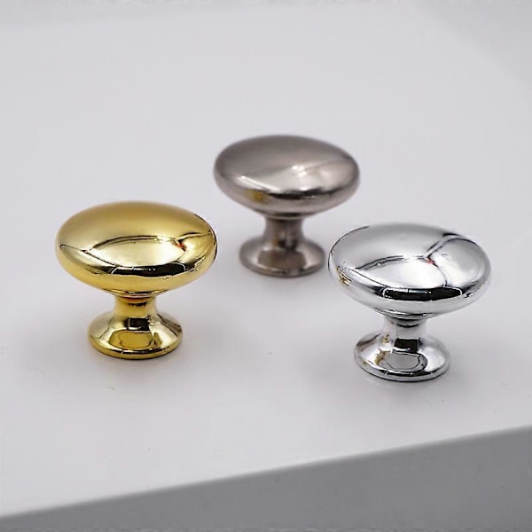 8 Stykker Håndtak Skuffeknott Skap Knotter Dørhåndtak Gull Dørknotter Metall Skap Knotter (25mm*30mm)