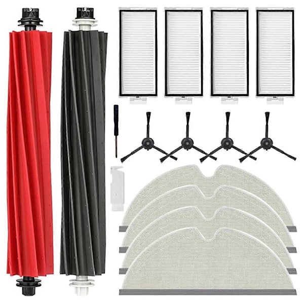 För Roborock Q8 Max/ Q5 Pro Huvudborste Sidoborste Hepa Filter Moppduk (FMY) 51 plastic