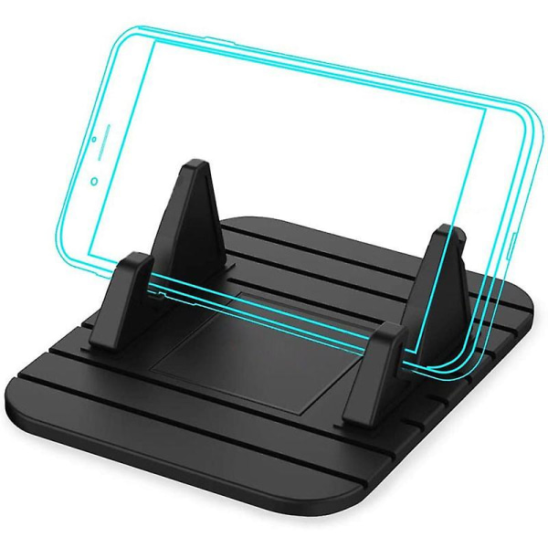 Universal bilinstrumentbräda, halkskyddad telefon Gps-hållare matta Antisladd silikonmatta Biltillbehör för mobiltelefon smartphone (FMY)