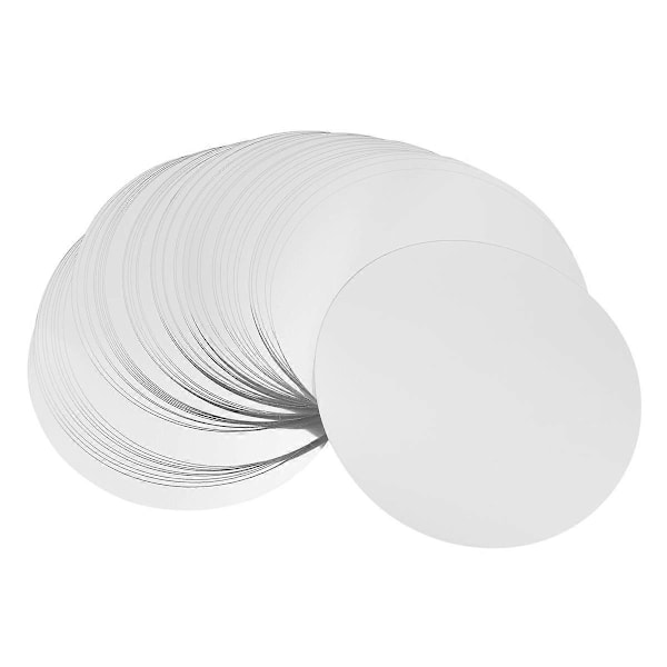 150 stk. 7,6 cm Sølv Vinheller Disker Dryppsikker Helle Tut Tynn Skive (FMY) Silver