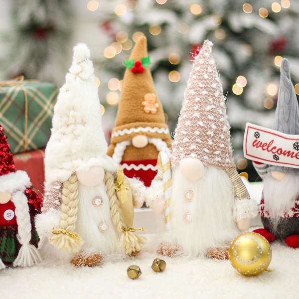 Gnome Christmas Ansiktsløs dukkelys God julepynt til hjemmet 2023 julepynt jul Navidad Natal gaver nyttår (FMY) 1