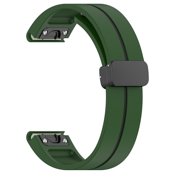 Urklokkebånd i svart spenne med dobbel farge for Garmin Tactix 7 Pro/Fenix 7X/6X/6X Pro/5X Plus 26 mm (FMY) Multicolor Style A Garmin Tactix 7 Pro