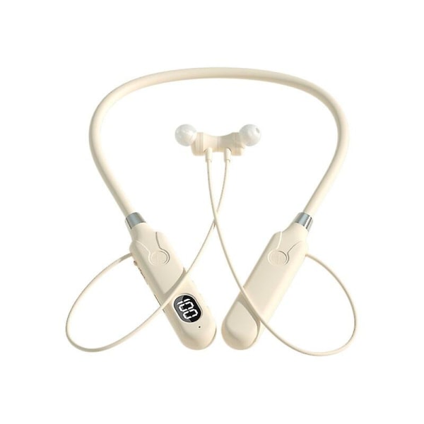 Bt-12 trådlösa Bluetooth hörlurar Hörlurar Nackband Utomhussportheadset med skärm Touch-kontroll hörlurar för musik (FMY) Black
