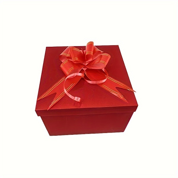 Överraskningsgåvoask Deluxe - Pop-Up Party Favor Förpackning med Lock och Explosionseffekt för Födelsedagar, Bröllop, Frieri och Speciella Tillfällen (FMY) Red (excluding snacks)