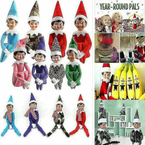 Elf On The Shelf Pojke Flicka Nyhet Plyschdockor Leksak Xmbs -w6 -b4  (FMY) Boy Red-B