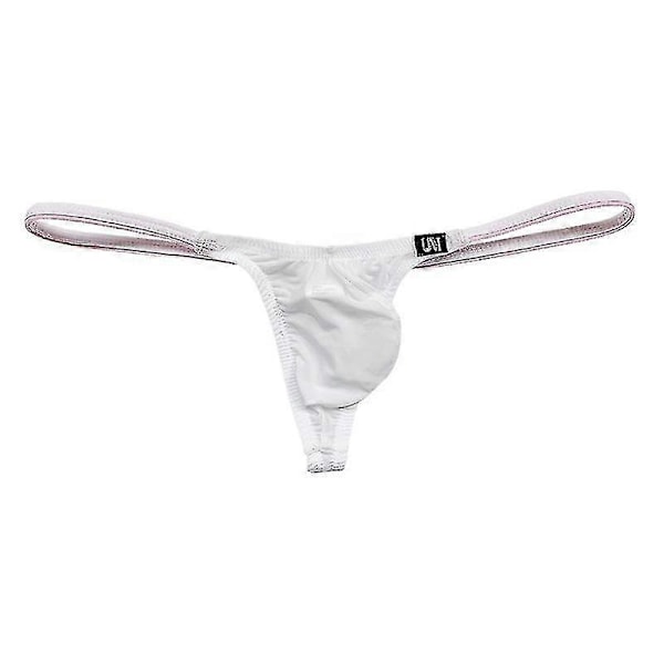 Miesten jääsilkki stringit Mini Micro Bikini G-string Uimahousut Tanga Alushousut Matala Vyötärö Miehen Seksikkäät Ranta-asut Aurinko (FMY) M(27-30inch)
