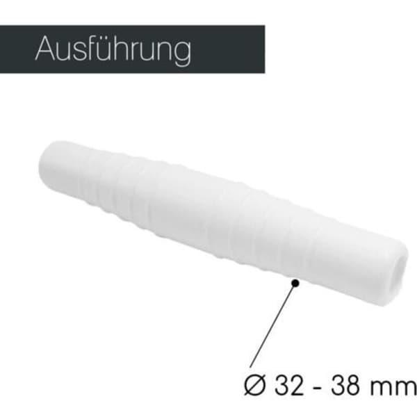ABS slangeforbindelse Ø 32–38 mm Dobbeltmuffe slangeforbindelse Slangefordeler 2-vejs slangeforbindelse ABS slangeforbindelse med muffe til svømning (FMY)